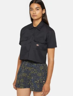 Women Dickies Work Shirts|Shirts*Cropped Short Sleeve Work Shirt