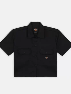 Women Dickies Work Shirts|Shirts*Cropped Short Sleeve Work Shirt