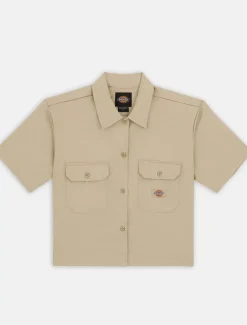 Women Dickies Shirts|Work Shirts*Cropped Short Sleeve Work Shirt
