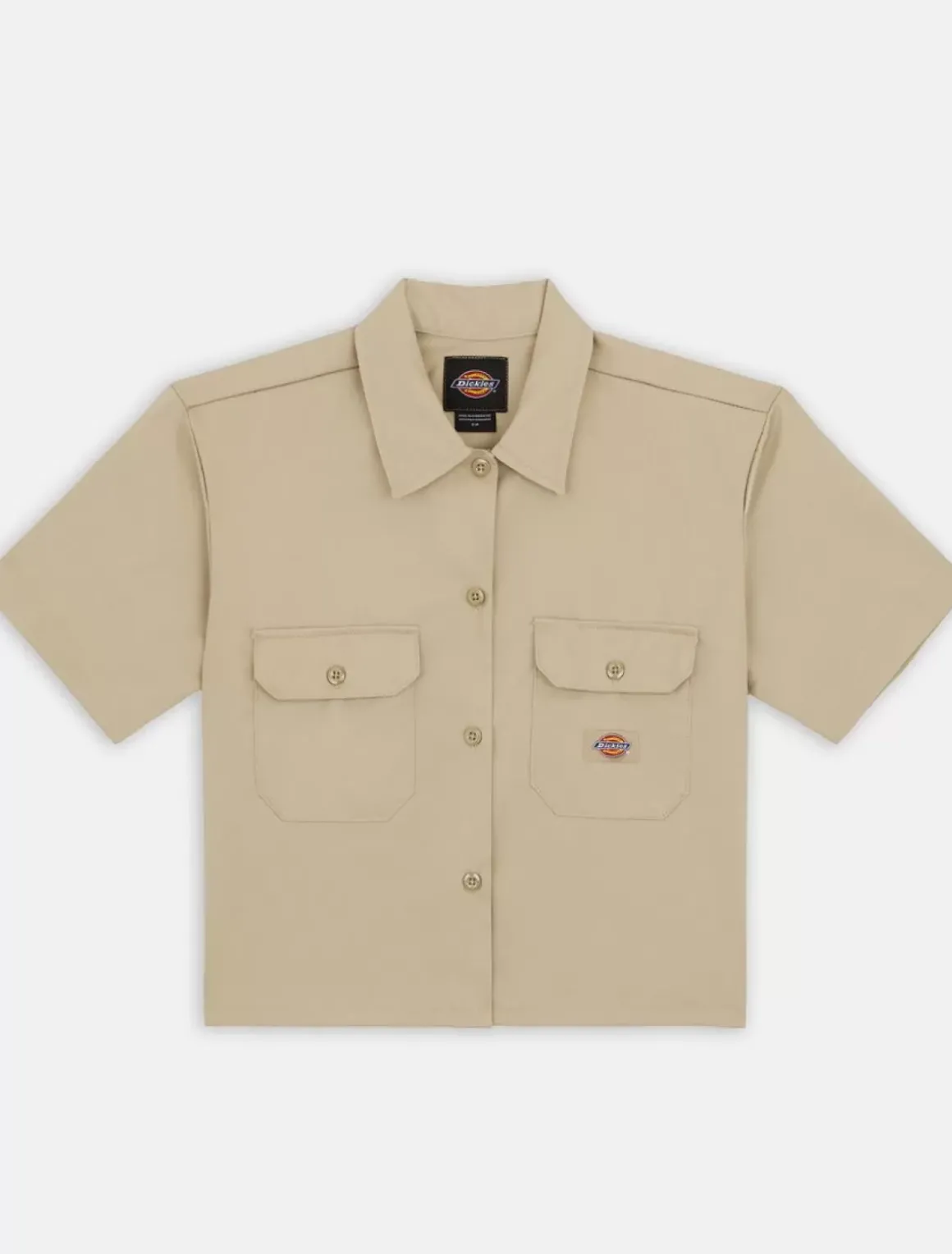 Women Dickies Shirts|Work Shirts*Cropped Short Sleeve Work Shirt