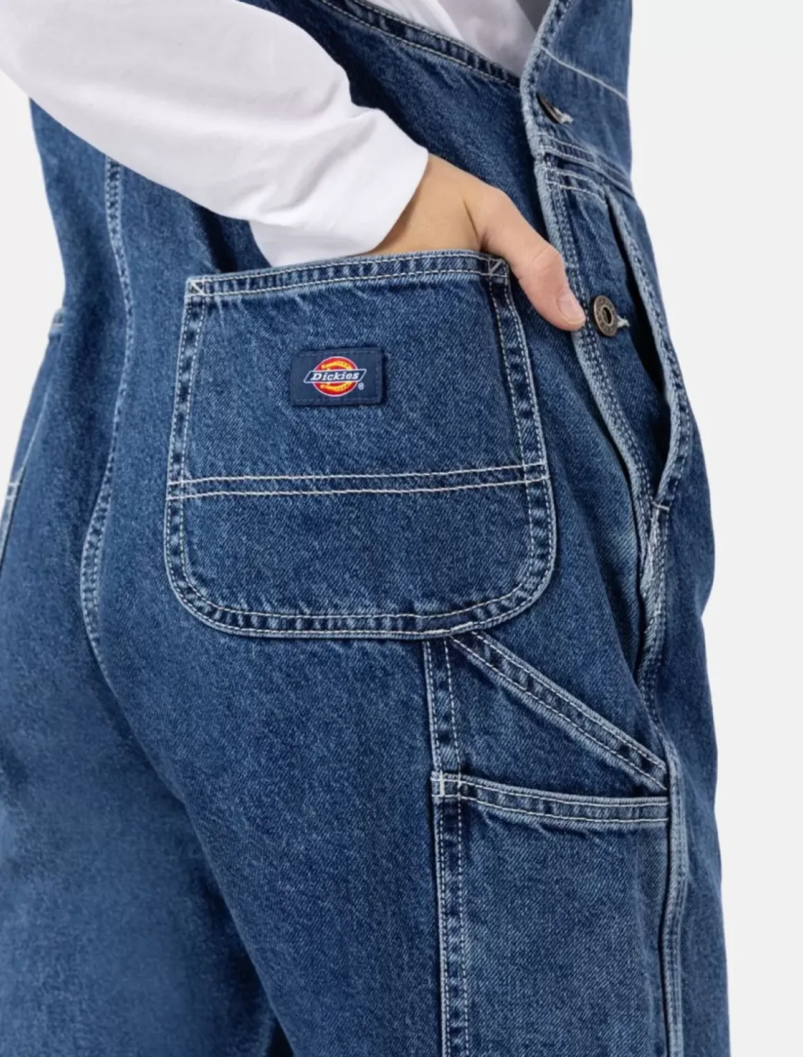 Women Dickies Bib Overalls|Denim*Denim Classic Bib