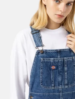 Women Dickies Bib Overalls|Denim*Denim Classic Bib