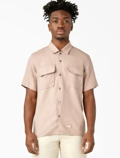 Dickies Collabs & Collections|Shirts*Linen Short Sleeve Work Shirt