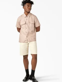 Dickies Collabs & Collections|Shirts*Linen Short Sleeve Work Shirt