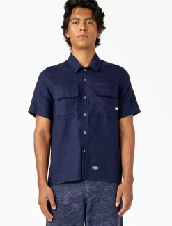 Dickies Collabs & Collections|Shirts*Linen Short Sleeve Work Shirt