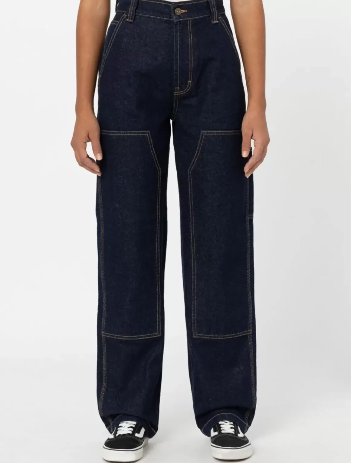 Women Dickies Denim|Trousers*Madison Double Knee Denim Trousers