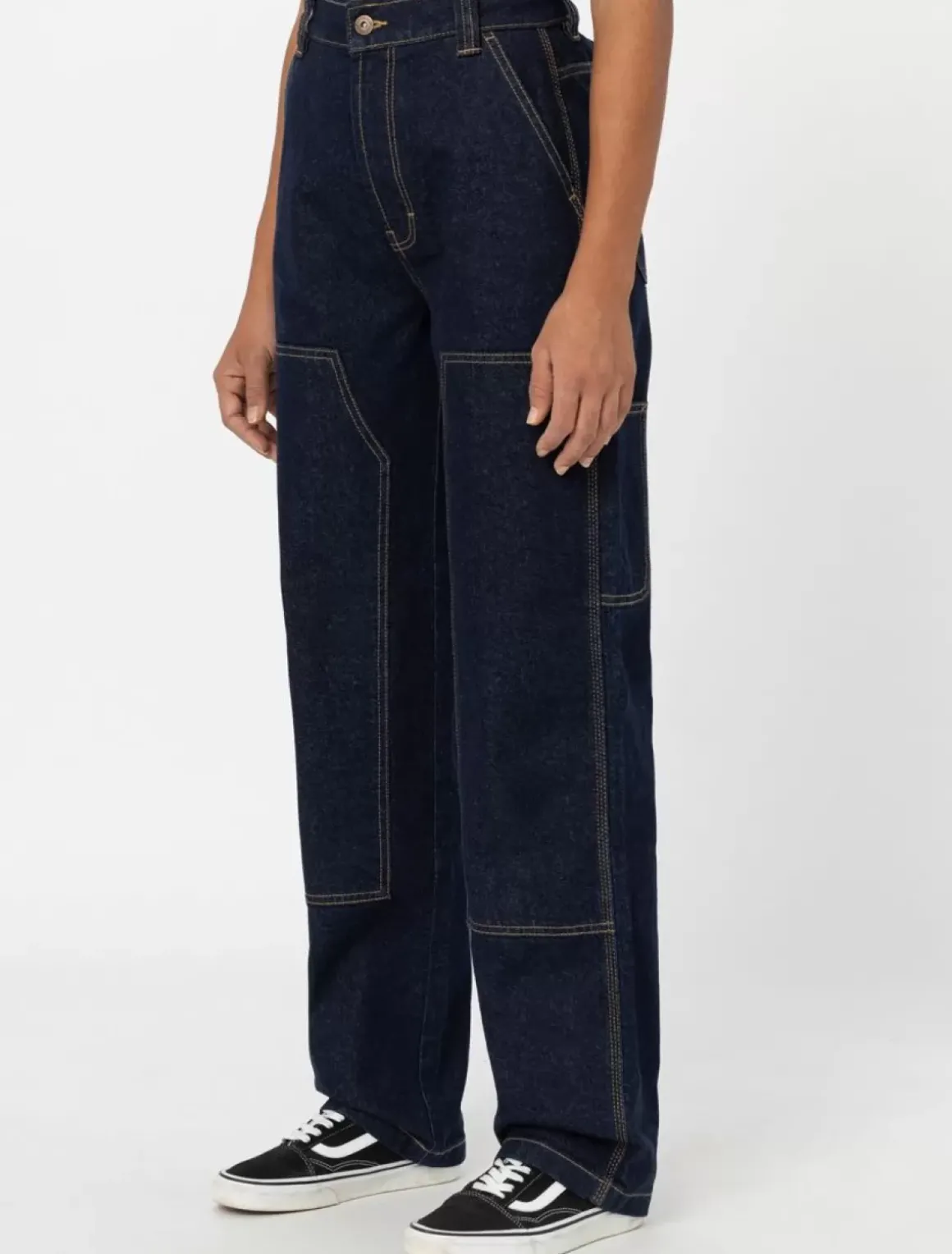 Women Dickies Denim|Trousers*Madison Double Knee Denim Trousers
