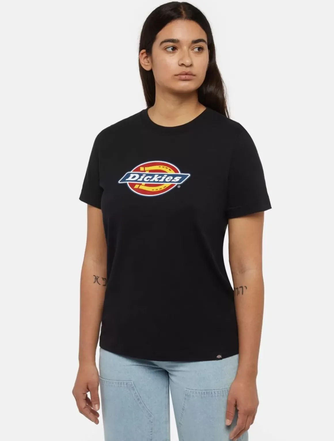 Women Dickies Work T-shirts*Tricolour Logo T-Shirt